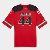 Lewis Hamilton “44” Ferrari F1-Inspired Football Jersey