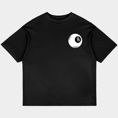 8 Ball Oversized Black Tee