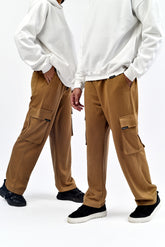 Khaki Interlock Cargo Trouser