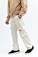 Ivory Skin Interlock Cargo Trouser