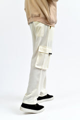Ivory Skin Interlock Cargo Trouser