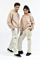 Ivory Skin Interlock Cargo Trouser