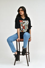 Boho Wildflowers Oversized Tee