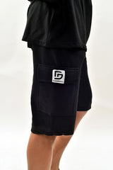 Onyx Black Cargo Shorts