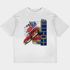 Bill Elliot Racing Oversized White Tee