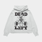 Deadlift White Oversized Hoodie