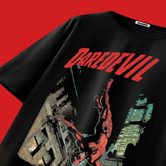 DAREDEVIL Oversized Black Tee