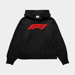 Red F1 Classic Oversized Black Hoodie