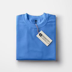 Crew Neck T-shirt in Ocean Bleu