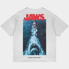 Jaws Oversized White Tee