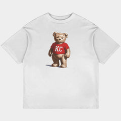 Kansas City Bear Oversized White Tee