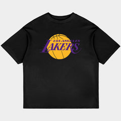 Lakers Oversized Black Tee