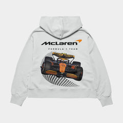 Mclaren F1 White Oversized Hoodie