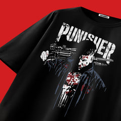 Punisher Oversized Black Tee