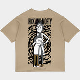 Rick and Morty Oversized Black Tee