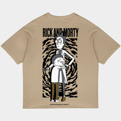 Rick and Morty Oversized Black Tee