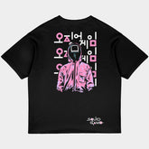 Squid Games Oversized Black Tee