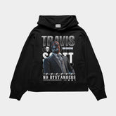 Travis Scott Bystander Oversized Black Hoodie