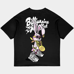 Billionaire Girls Oversized Black Tee