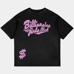 Billionaire Girls Oversized Black Tee