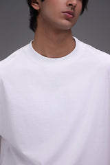 Boxy Fit T-shirt collar and fabric detail close-up