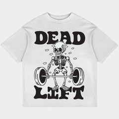 Dead Lift Oversized White Tee