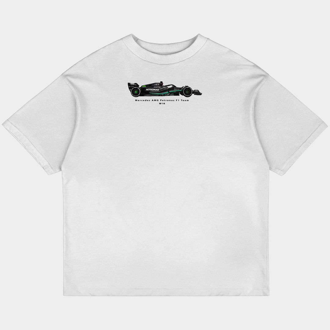 Mercedes Petronas F1 Oversized White Tee