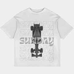 Sunday F1 Oversized White Tee