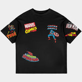 Marvel Comics Oversized Black Tee