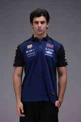 Max Verstappen polo shirt navy front male model Pakistan