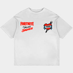 Fortnite X Eminem Rap God Oversized White Tee