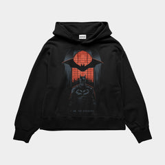 Batman Shadows Oversized Black Hoodie