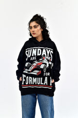Sundays are for Formula 1 Oversized Hoodie