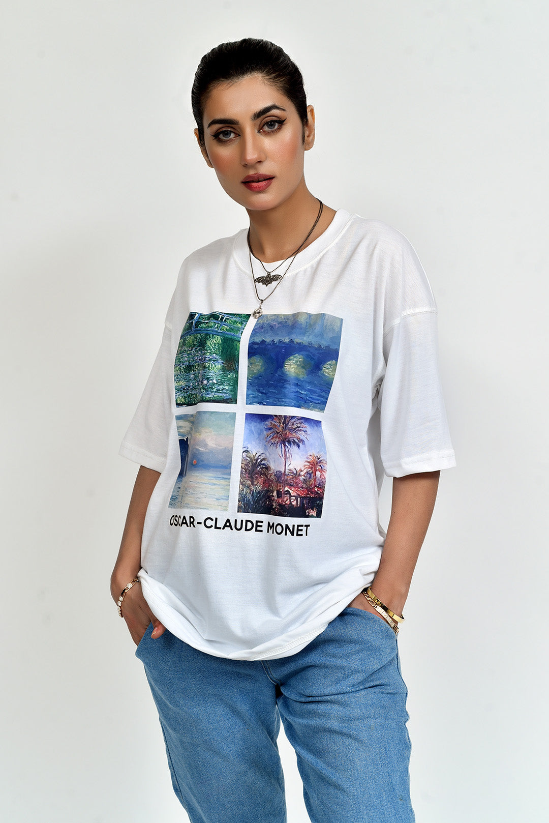 Oscar Claude Monet Oversized Tee