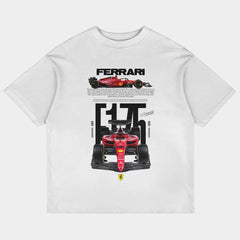 Ferrari F1-75 Scuderia Oversized White Tee