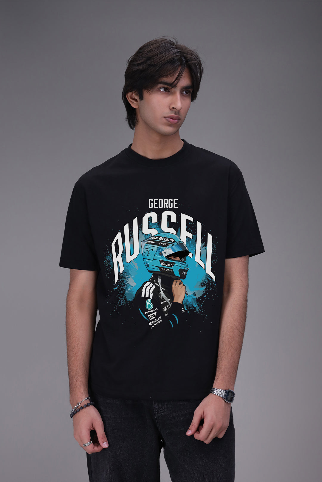 George Russel Mercedes Boxy Fit T-shirt
