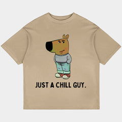 JUST A CHILL GUY Oversized Skin Tee