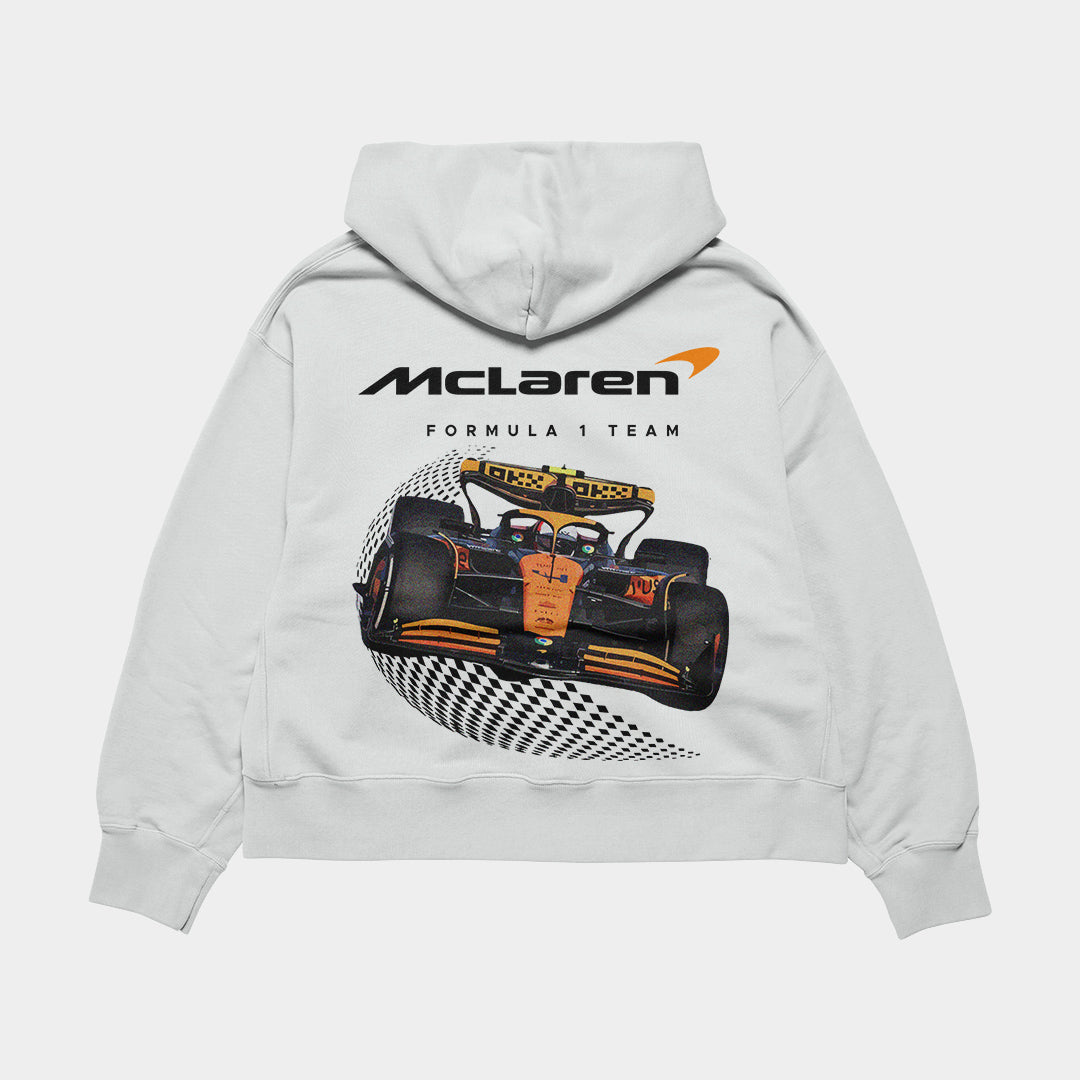 Mclaren F1 White Oversized Hoodie
