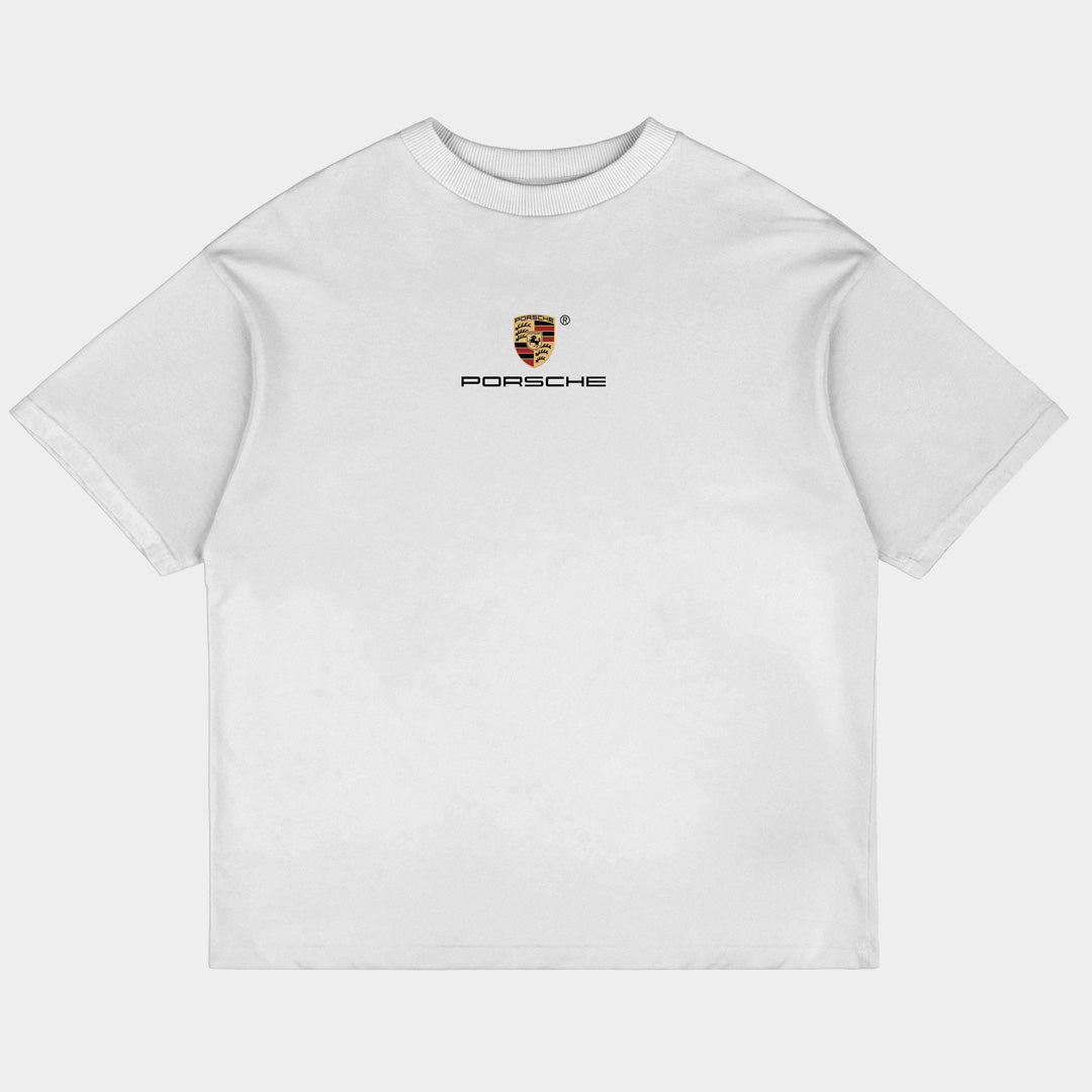 Porsche 911 Oversized White Tee