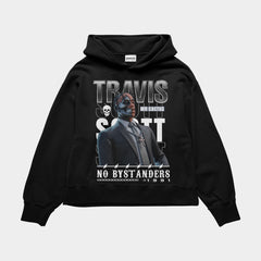 Travis Scott Bystander Oversized Black Hoodie