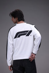 full sleeve F1 jersey white front male model Pakistan