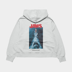 JAWS Oversized White Hoodie